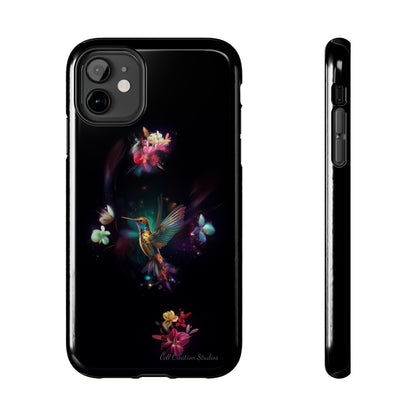 Introducing the "Floral Harmony Hummingbird" Cell Phone Case – Where Elegance Meets Nature -Tough Phone Cases