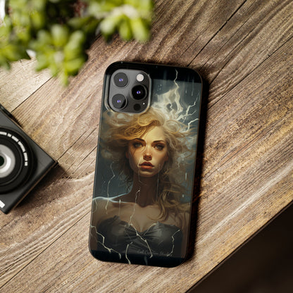 Introducing the "Electrifying Beauty" Cell Phone Case – Sparks of Style and Power -Slim Phone Cases