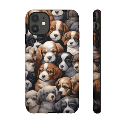 "Puppy Pile" Cuddles Phone Case -Tough Cases