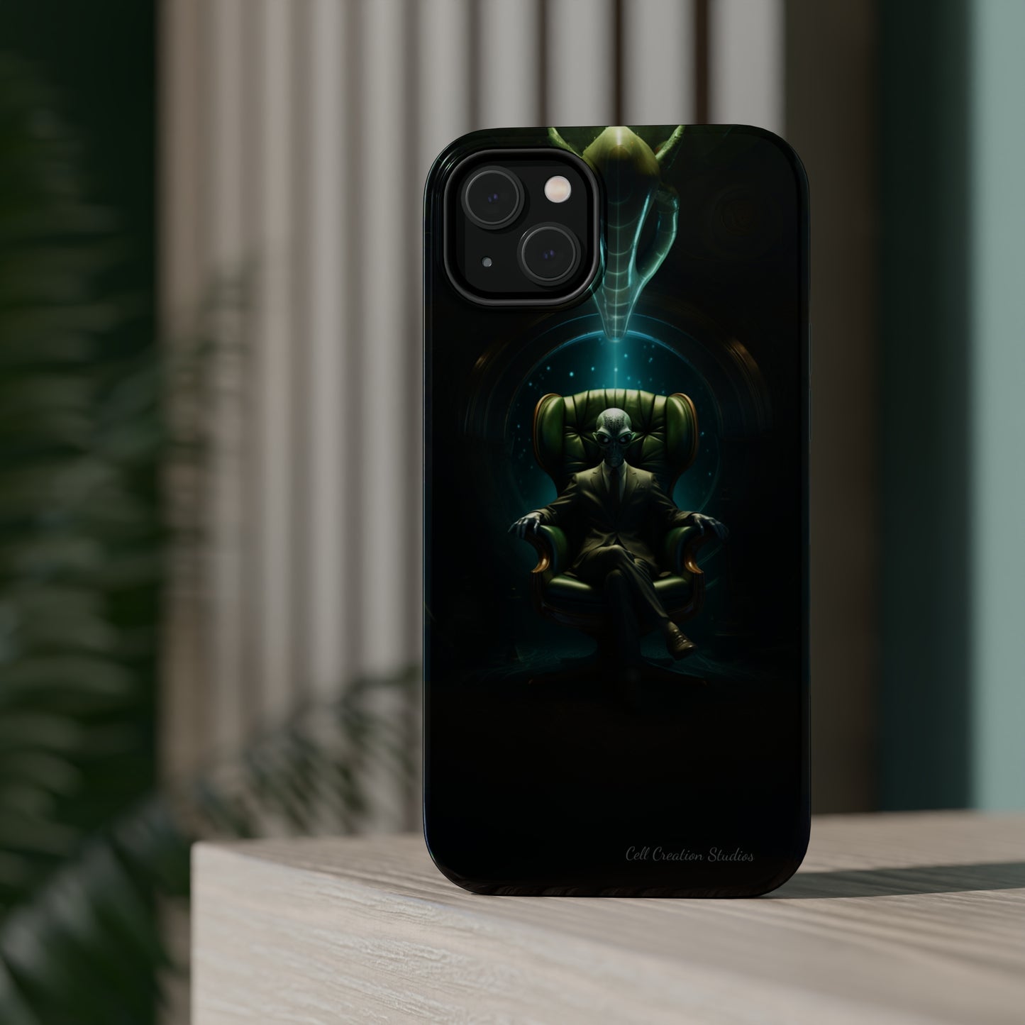 Introducing the "Galactic Advisor" Cell Phone Case - Embrace Alien Wisdom -MagSafe Tough Cases