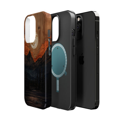 "Elevate Your Style with the Mountain Moonlight Phone Case" -MagSafe Tough Cases