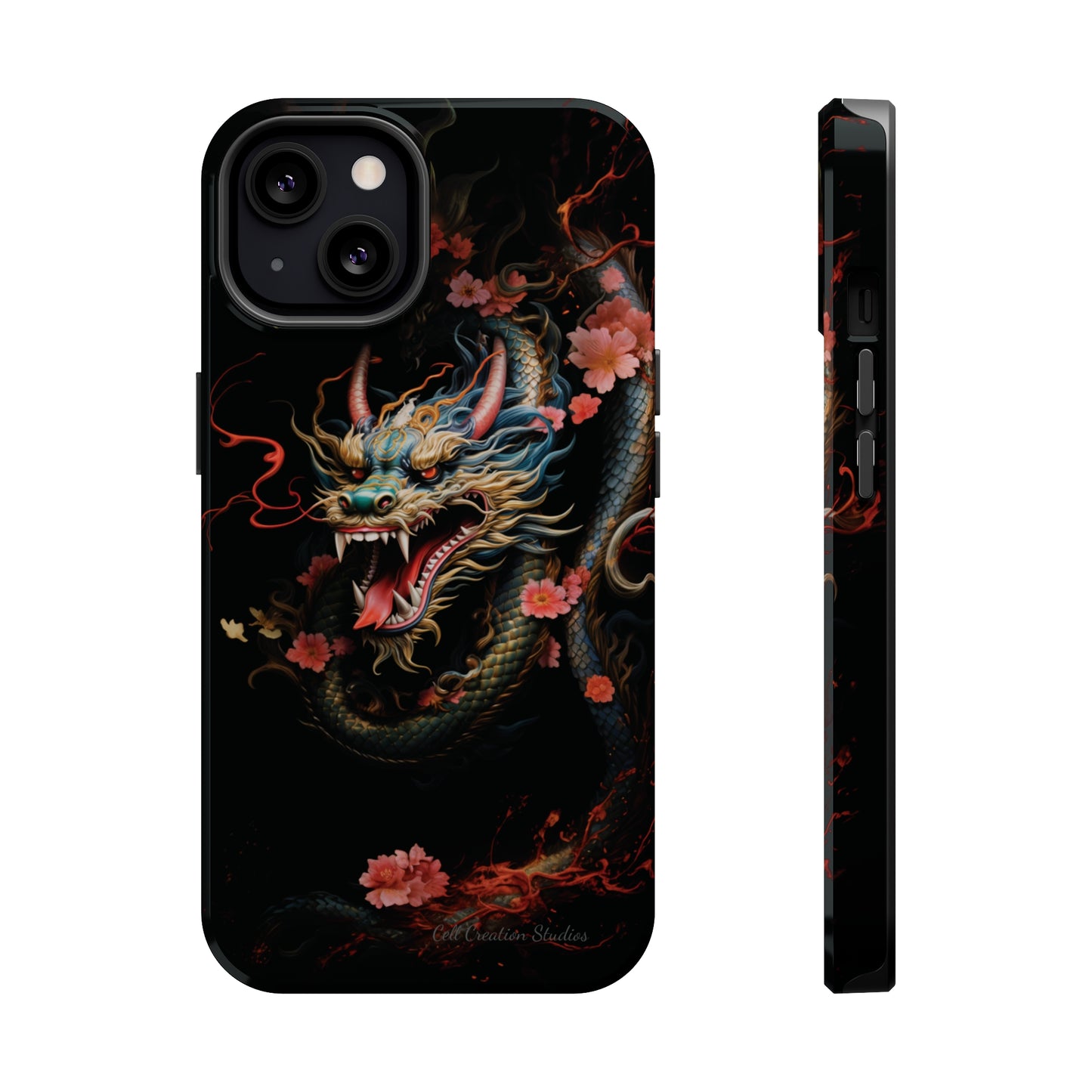 Introducing the "Mystical Japanese Dragon" Cell Phone Case – Unleash the Dragon's Power -MagSafe Tough Cases