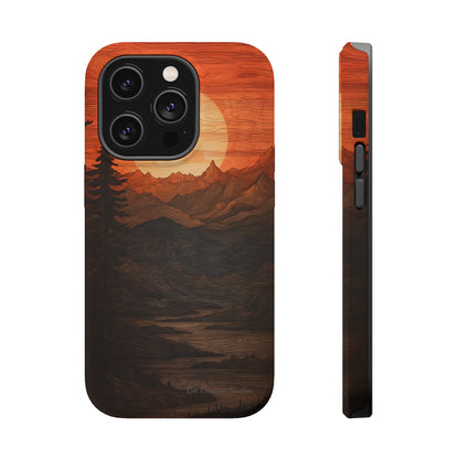 The "Sunset Mountains" Phone Case -MagSafe Tough Cases