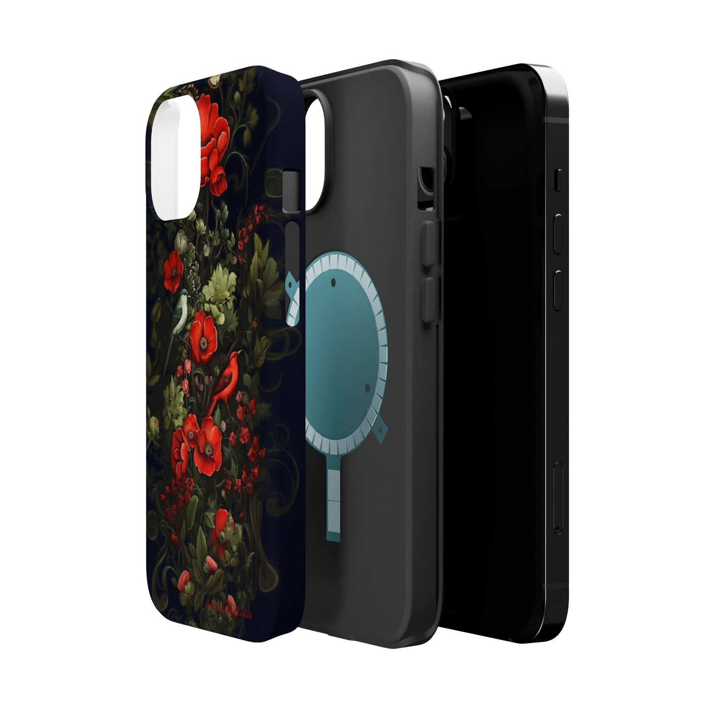 "Floral Serenade Elegance" -MagSafe Tough iPhone Cases