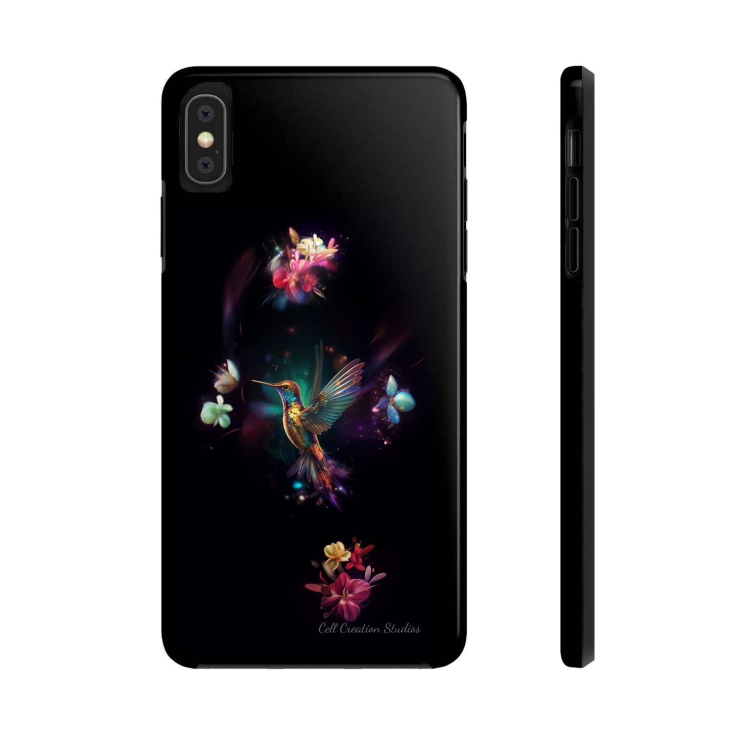 Introducing the "Floral Harmony Hummingbird" Cell Phone Case – Where Elegance Meets Nature -Tough Phone Cases