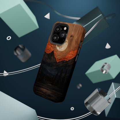 "Elevate Your Style with the Mountain Moonlight Phone Case" -MagSafe Tough Cases