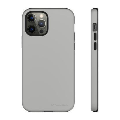 "Sleek Silver Essence" -Tough iPhone Cases