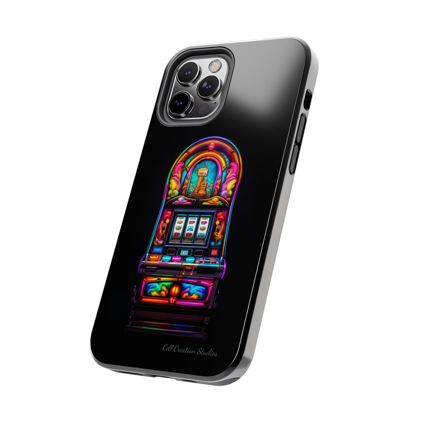 Introducing the "Vibrant Slot Frenzy" Cell Phone Case – Experience the Thrill of Colors and Luck -Tough Phone Cases