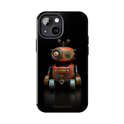 Introducing the "Toy Robot Delight" Cell Phone Case – Embrace Nostalgia with a Playful Robotic Companion! -Tough Phone Cases