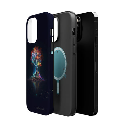 Introducing the "Vibrant Glow Tree" Cell Phone Case – Radiate Elegance with Nature's Brilliance -MagSafe Tough Cases