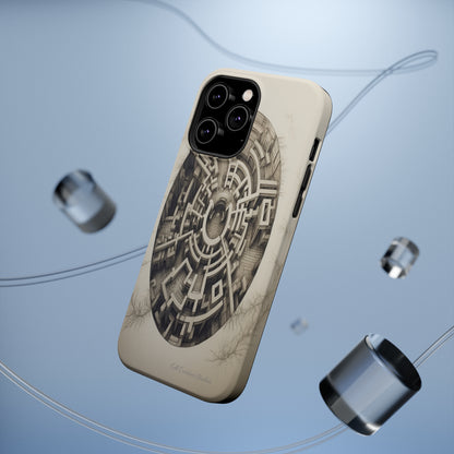 "Discover the Mystery: Maze-Inspired Cell Phone Case" -MagSafe Tough Cases