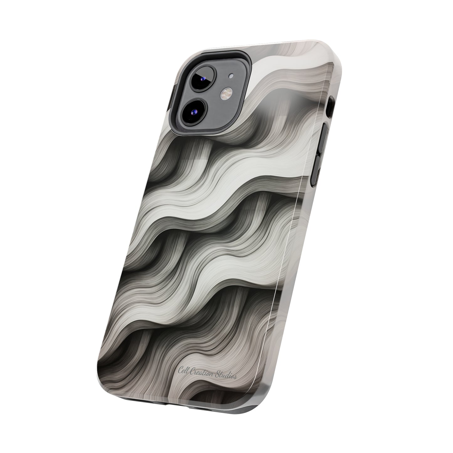 The "Geometric Waves" Cell Phone Case -Tough Phone Cases