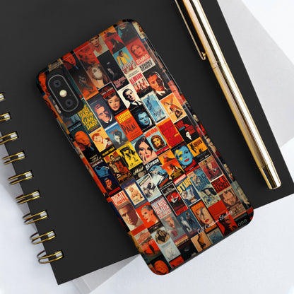 Introducing the "Vintage Movie Poster Collage" Cell Phone Case – Timeless Hollywood Charm -Tough Phone Cases