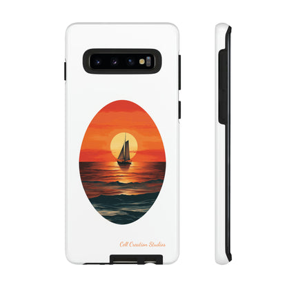 "Sailboat Sunset Serenity" -Tough Samsung Cases