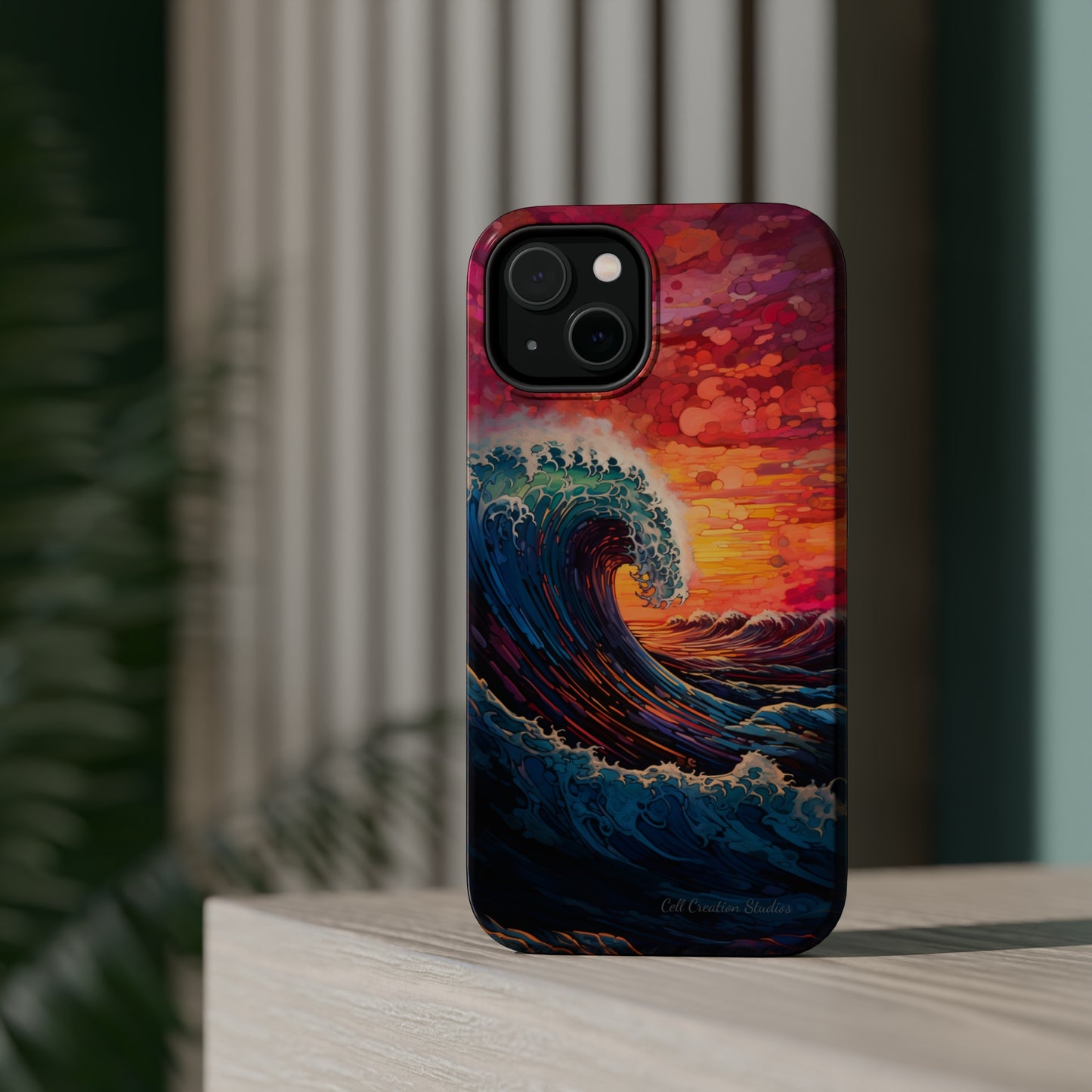 "Colorful Ocean Wave" Cell Phone Case -MagSafe Tough Cases