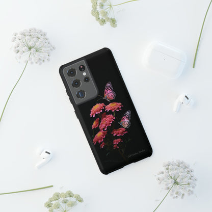 "Achillea Desert Eve Deep Rose & Butterfly" Phone Case -Tough Cases