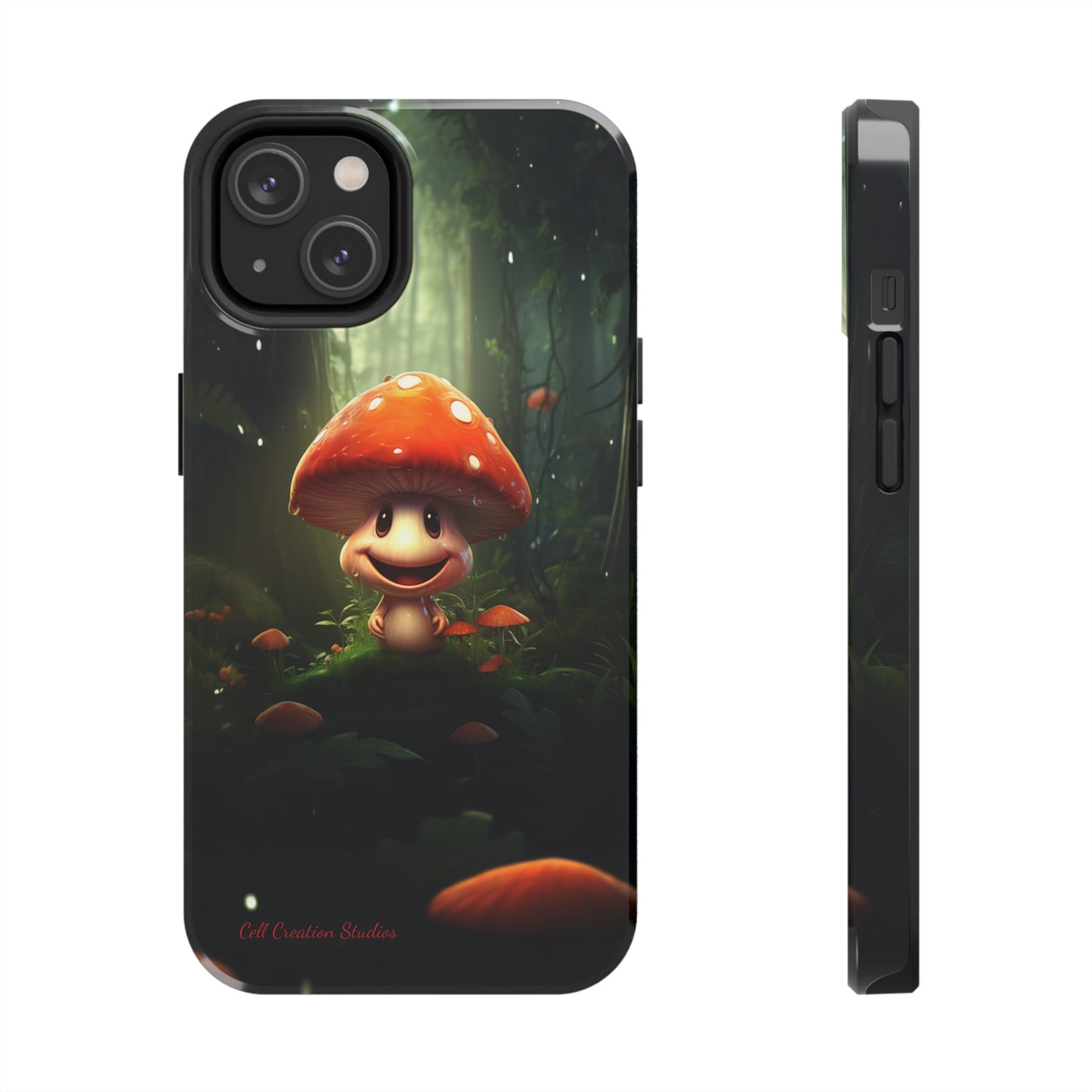 Introducing the "Cheerful Smiling Mushroom" Cell Phone Case – Spread Joy with Every Glance -Tough Phone Cases