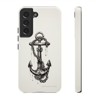 "Nautical Elegance Anchor" -Tough Samsung Phone Cases