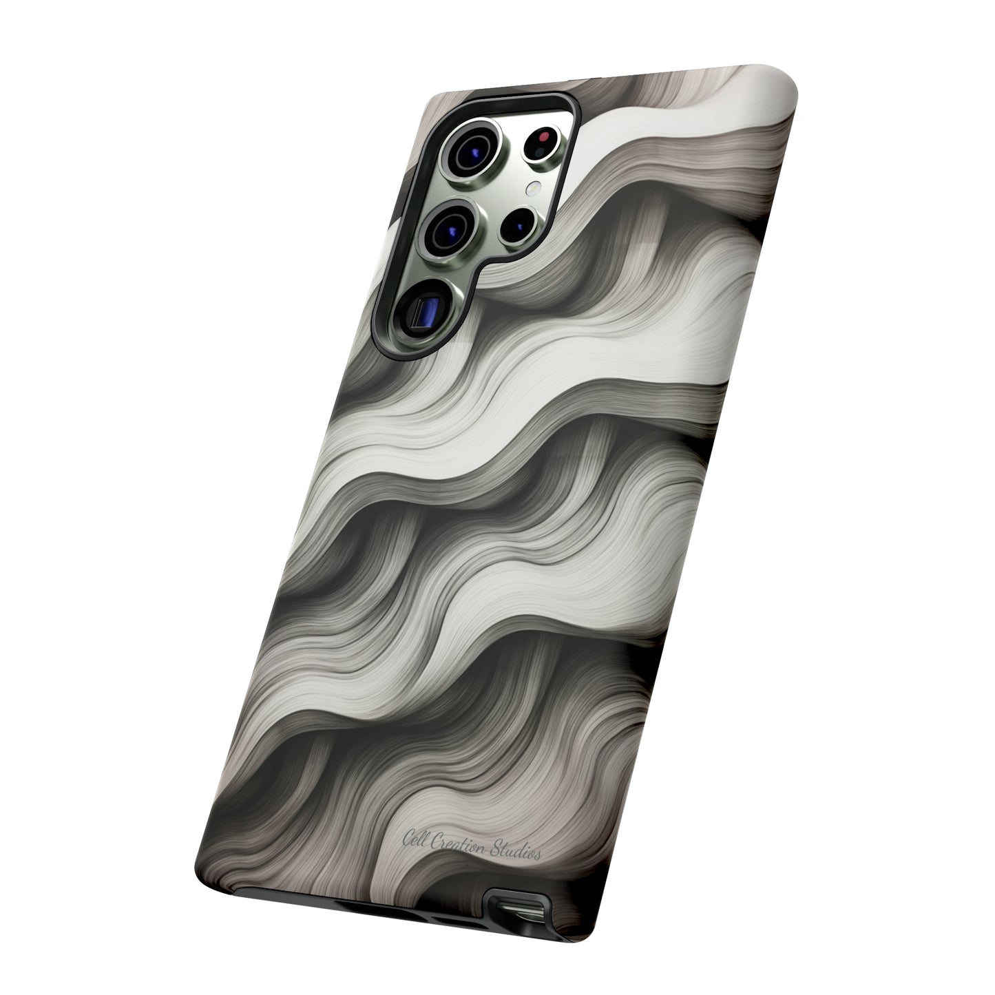 The "Geometric Waves" Cell Phone Case -Tough Cases