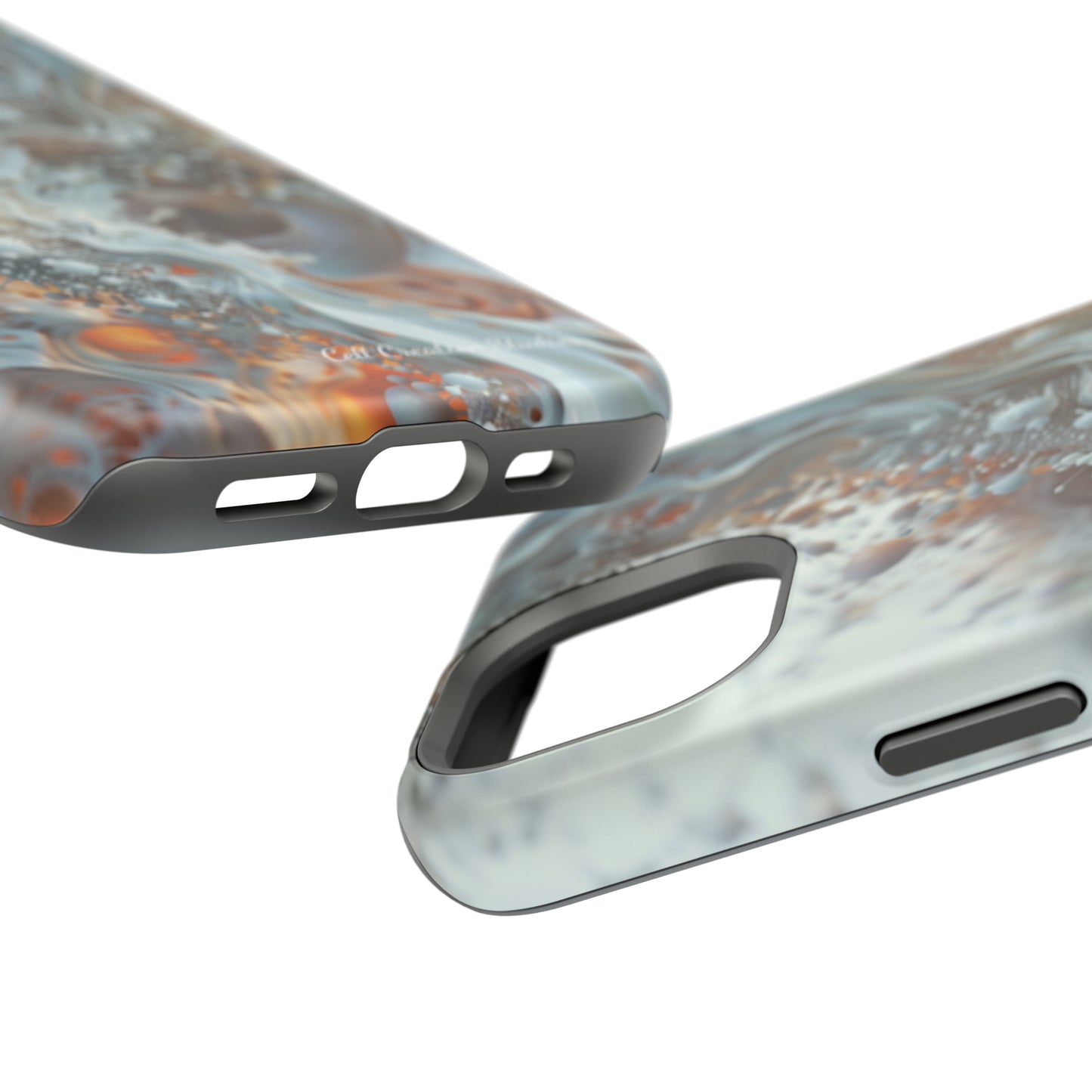 "3D Liquid Splash" -MagSafe Tough iPhone Cases