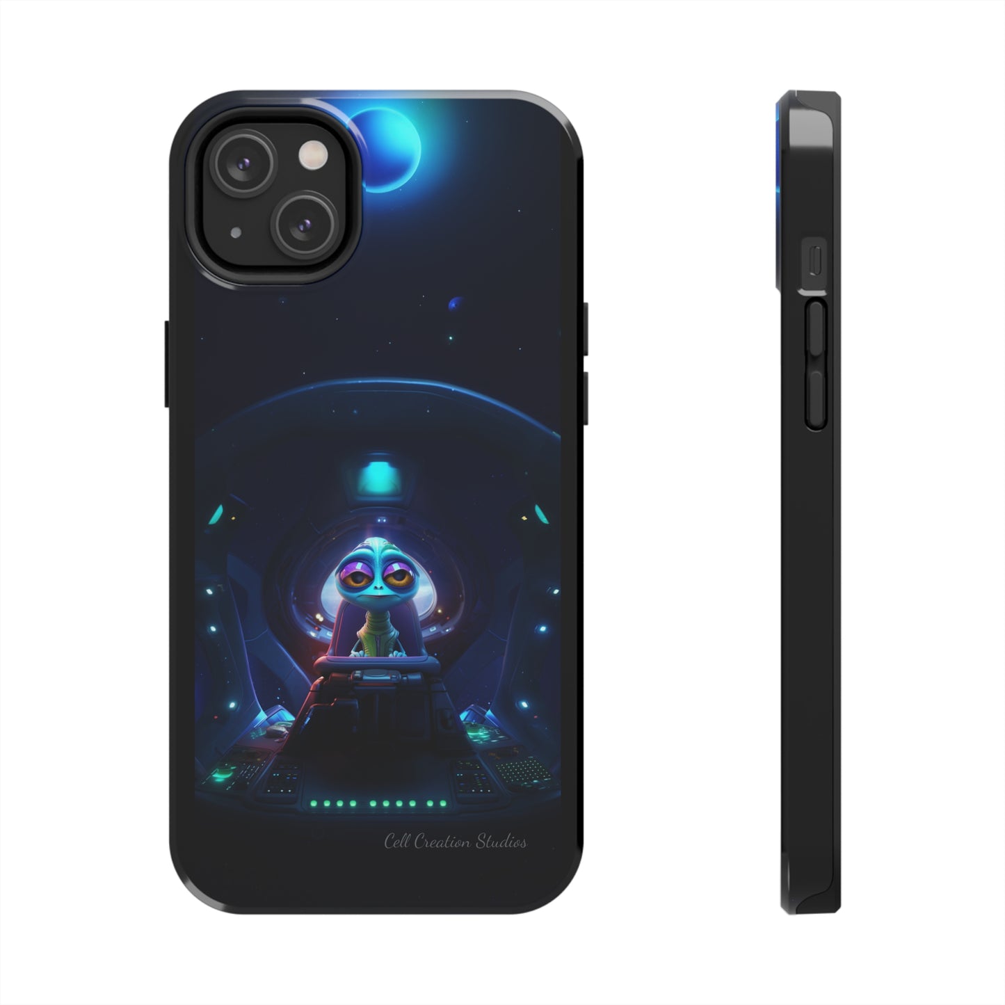 The "Cosmic Cruising Bored Alien" Phone Case-Tough Phone Cases