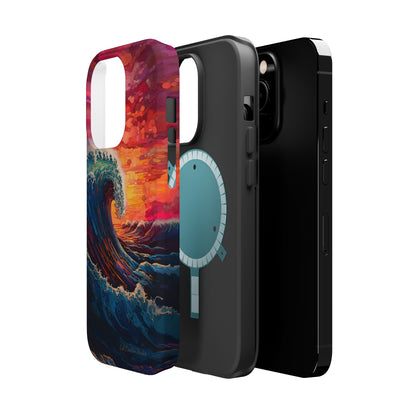 "Colorful Ocean Wave" Cell Phone Case -MagSafe Tough Cases