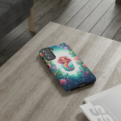 "Pink Seaflower Mermaid" -Tough Samsung Phone Cases