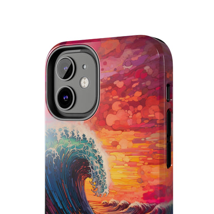 "Colorful Ocean Wave" Cell Phone Case -Tough Phone Cases