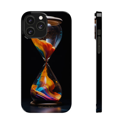 Introducing the "Vibrant Sands of Time" Cell Phone Case – Embrace the Beauty of Colorful Hourglass Design -Tough Cases