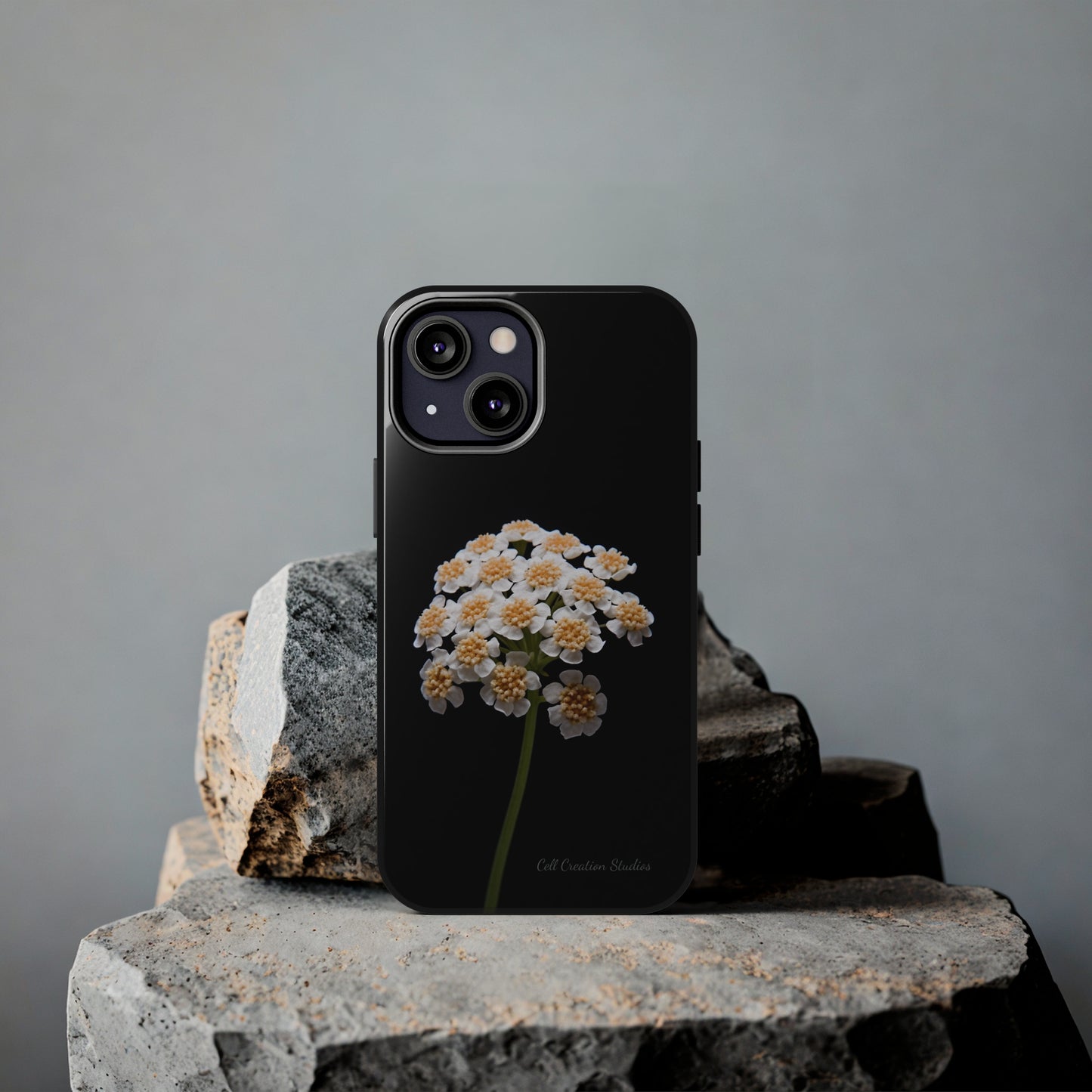 "Elegant Yarrow Bloom" Phone Case -Tough Phone Cases