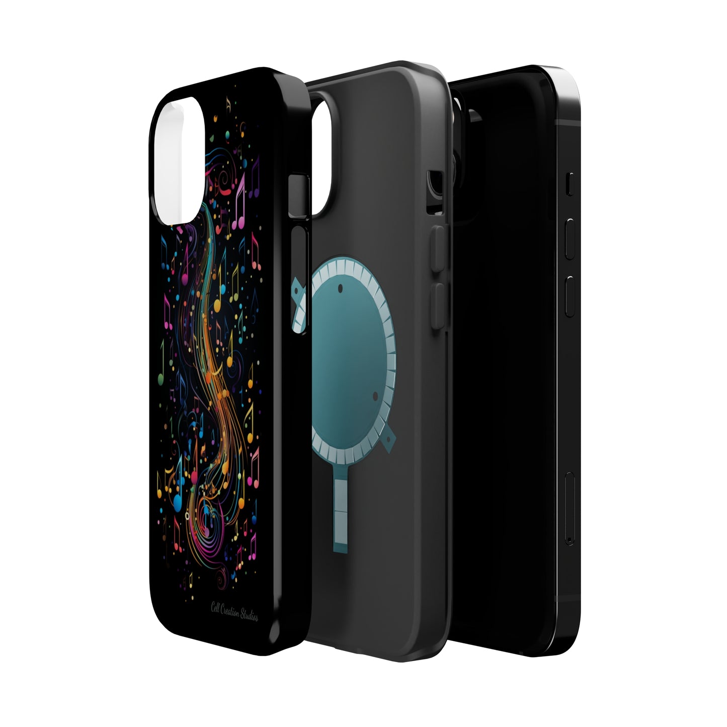 Elevate Your Style and Passion for Music with Our "Harmonious Notes" Cell Phone Case -MagSafe Tough Cases