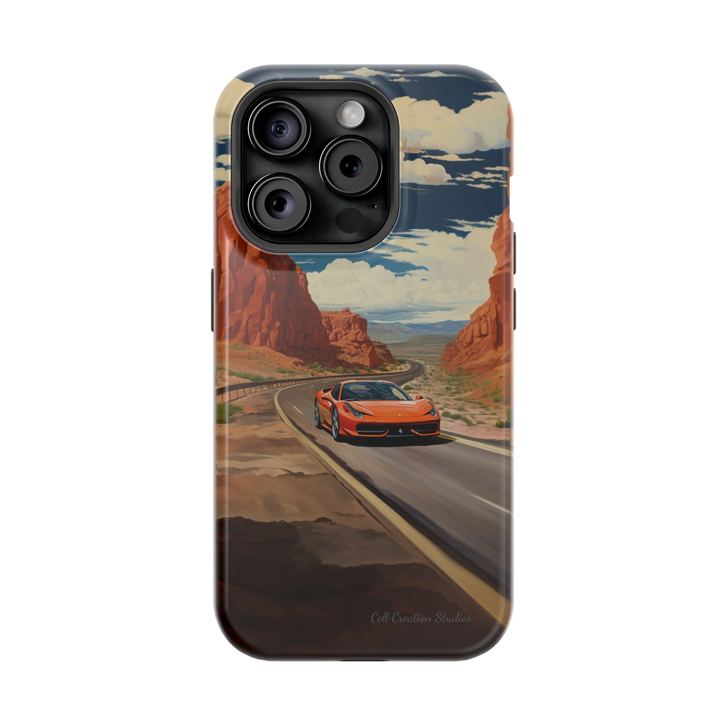 "Desert Racer Ferrari Edition" -MagSafe Tough iPhone Cases