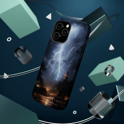 Introducing the "Electric Skies" Cell Phone Case – Unleash the Power of the Storm -MagSafe Tough Cases