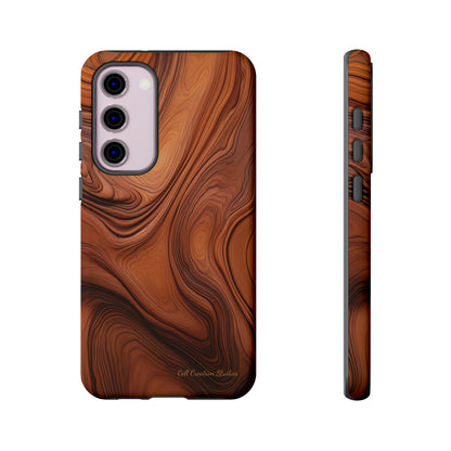 The "Natural Elegance" Wood Pattern Phone Case-Tough Cases