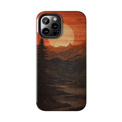 The "Sunset Mountains" Phone Case -Tough Phone Cases