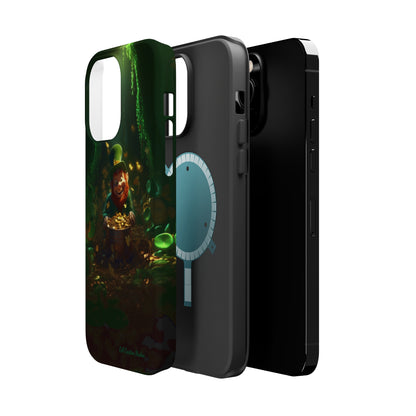 Introducing the "Leprechaun's Pot of Gold" Cell Phone Case – A Touch of Irish Charm -MagSafe Tough Cases