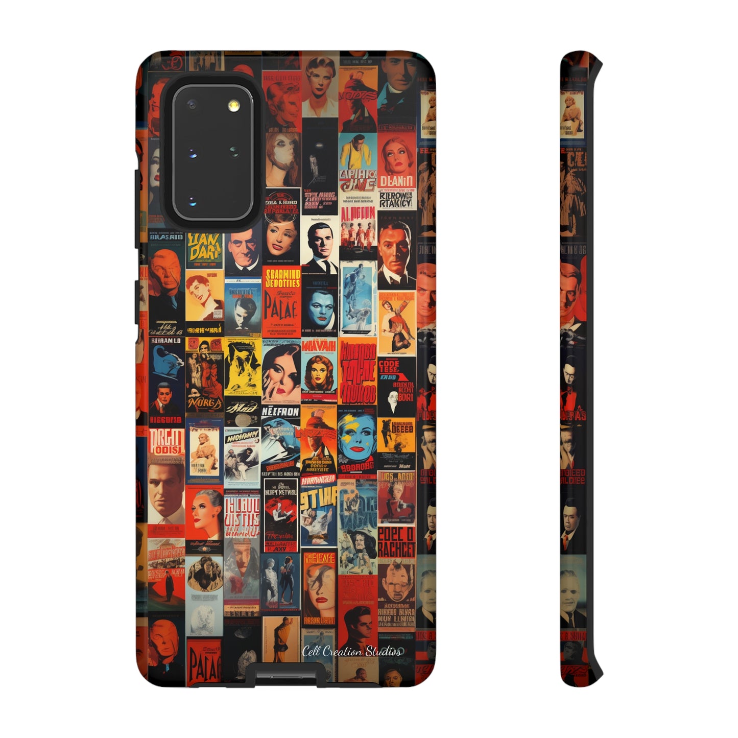 Introducing the "Vintage Movie Poster Collage" Cell Phone Case – Timeless Hollywood Charm -Tough Cases