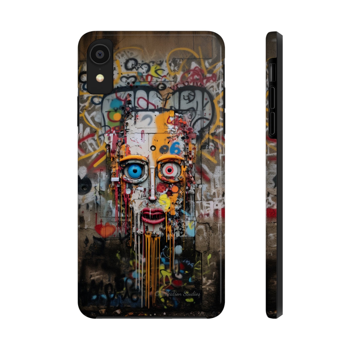 "Urban Graffiti Face" -Tough Phone Cases