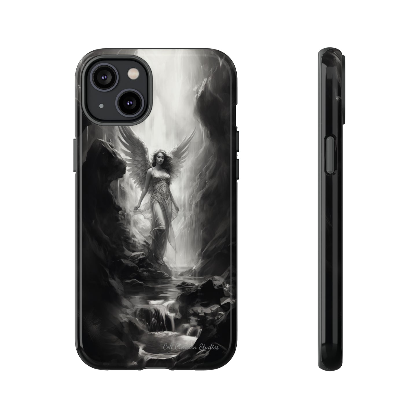 "Seraphic Streams" Angelic Ravine Phone Case -Tough Cases