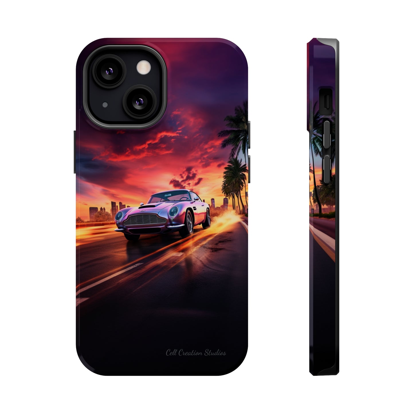 "Silver Aston Martin Racing" -MagSafe Tough iPhone Cases