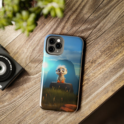 Introducing the "Mountain Explorer Buddy" Cell Phone Case – Embark on Adventures with an Animated Cute Animal -Tough Phone Cases