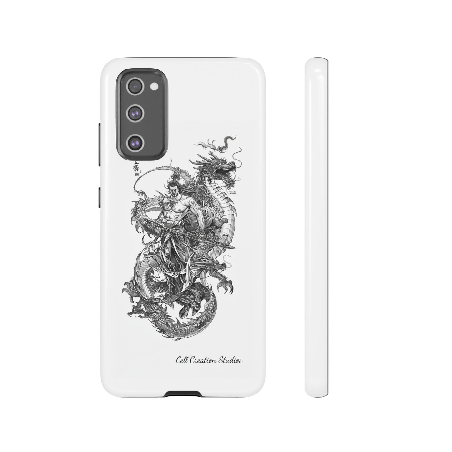 "Samurai and Dragon Sketch" -Tough Samsung Galaxy Cases