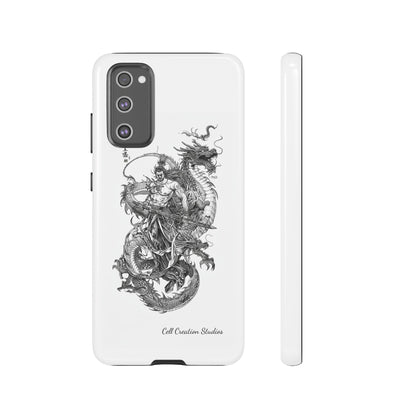 "Samurai and Dragon Sketch" -Tough Samsung Galaxy Cases