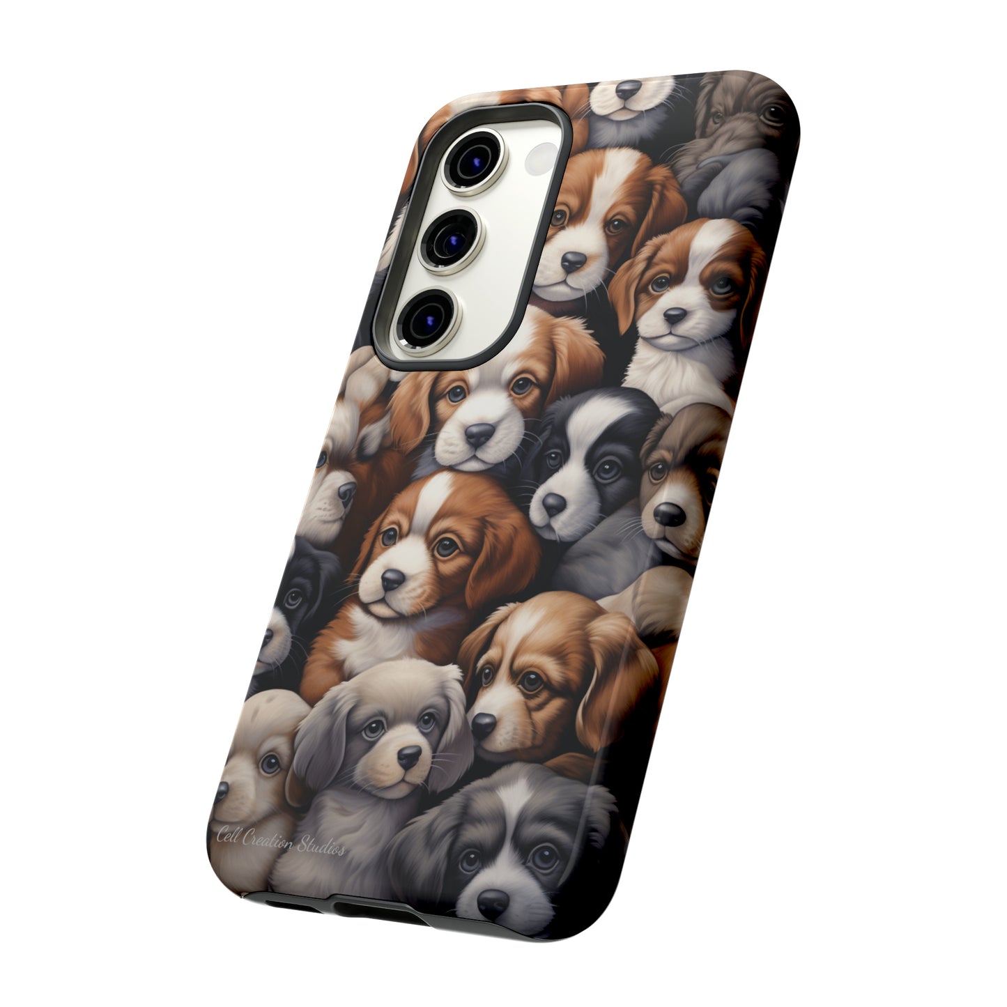 "Puppy Pile" Cuddles Phone Case -Tough Cases