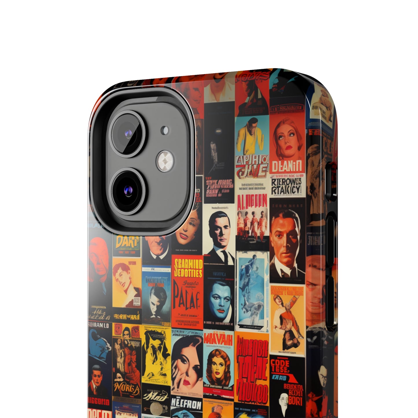 Introducing the "Vintage Movie Poster Collage" Cell Phone Case – Timeless Hollywood Charm -Tough Phone Cases