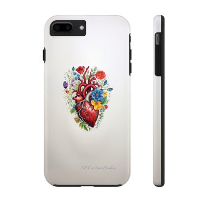 "Floral Heart Harmony" -Tough iPhone Cases