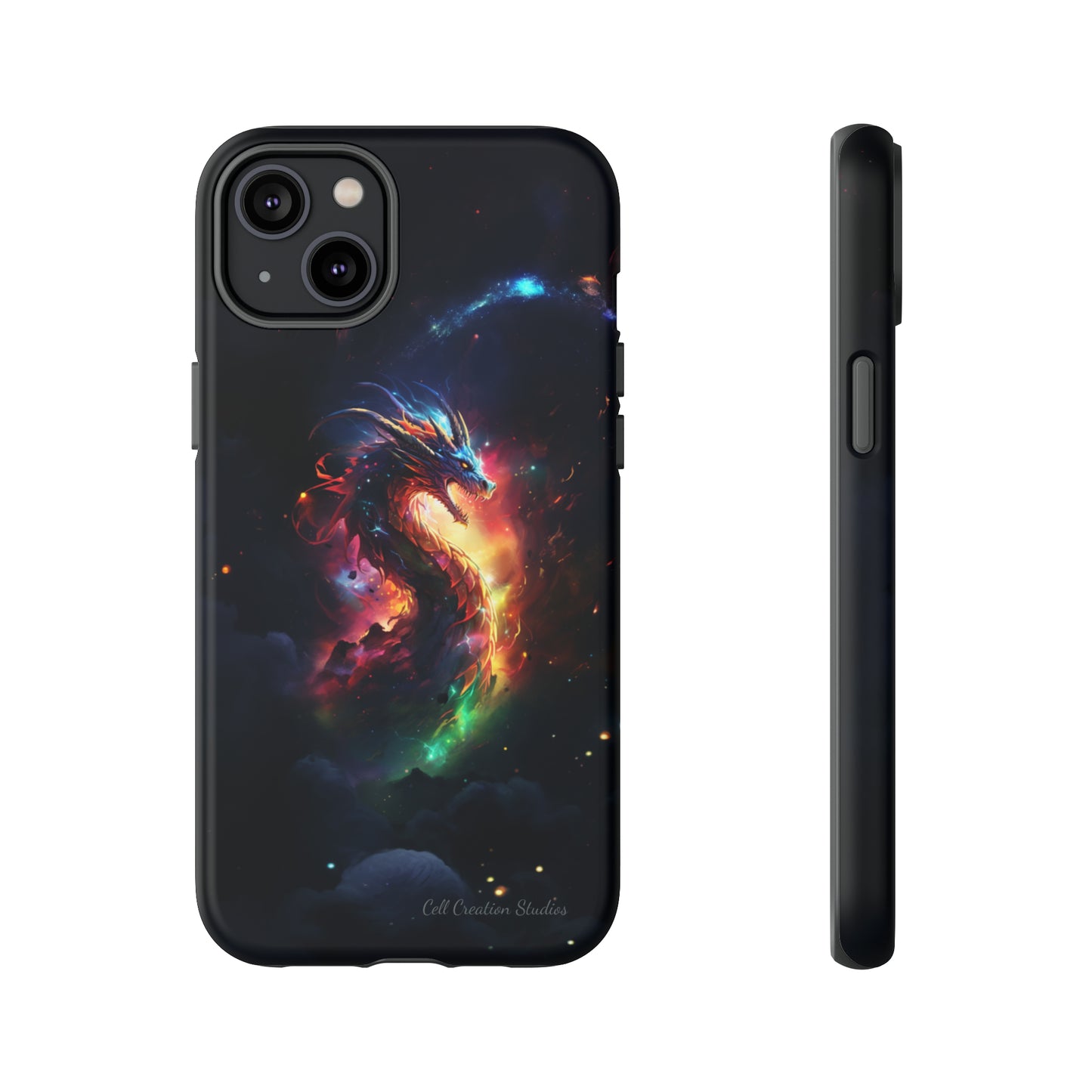 "Cosmic Dragon Unleashed" -Tough iPhone Cases