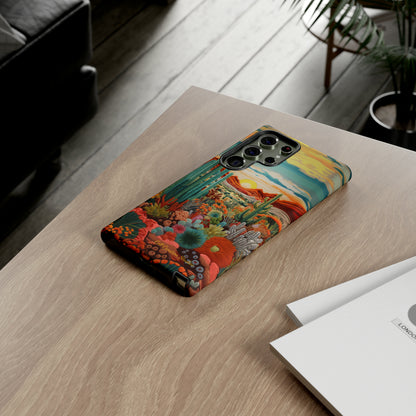 "Desert Bloom Embroidery" -Tough Samsung Cases