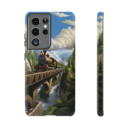 The "Scenic Mountain Train" Phone Case -Tough Cases