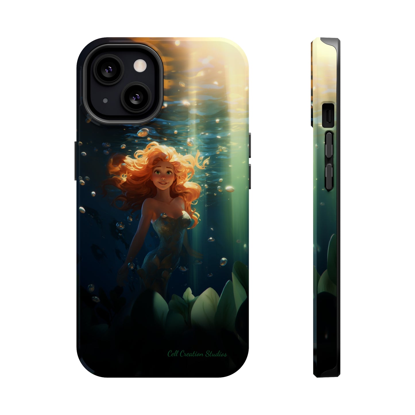 Dive into Enchantment with Our "Ariel Little Mermaid" Phone Case -MagSafe Tough Cases